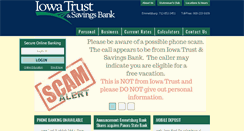 Desktop Screenshot of iowatrustbank.com
